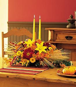Centerpiece with Tapers