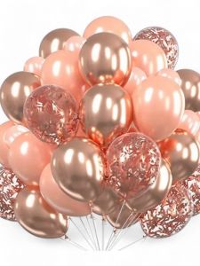 Peach and Rose Gold Balloon Bouquet