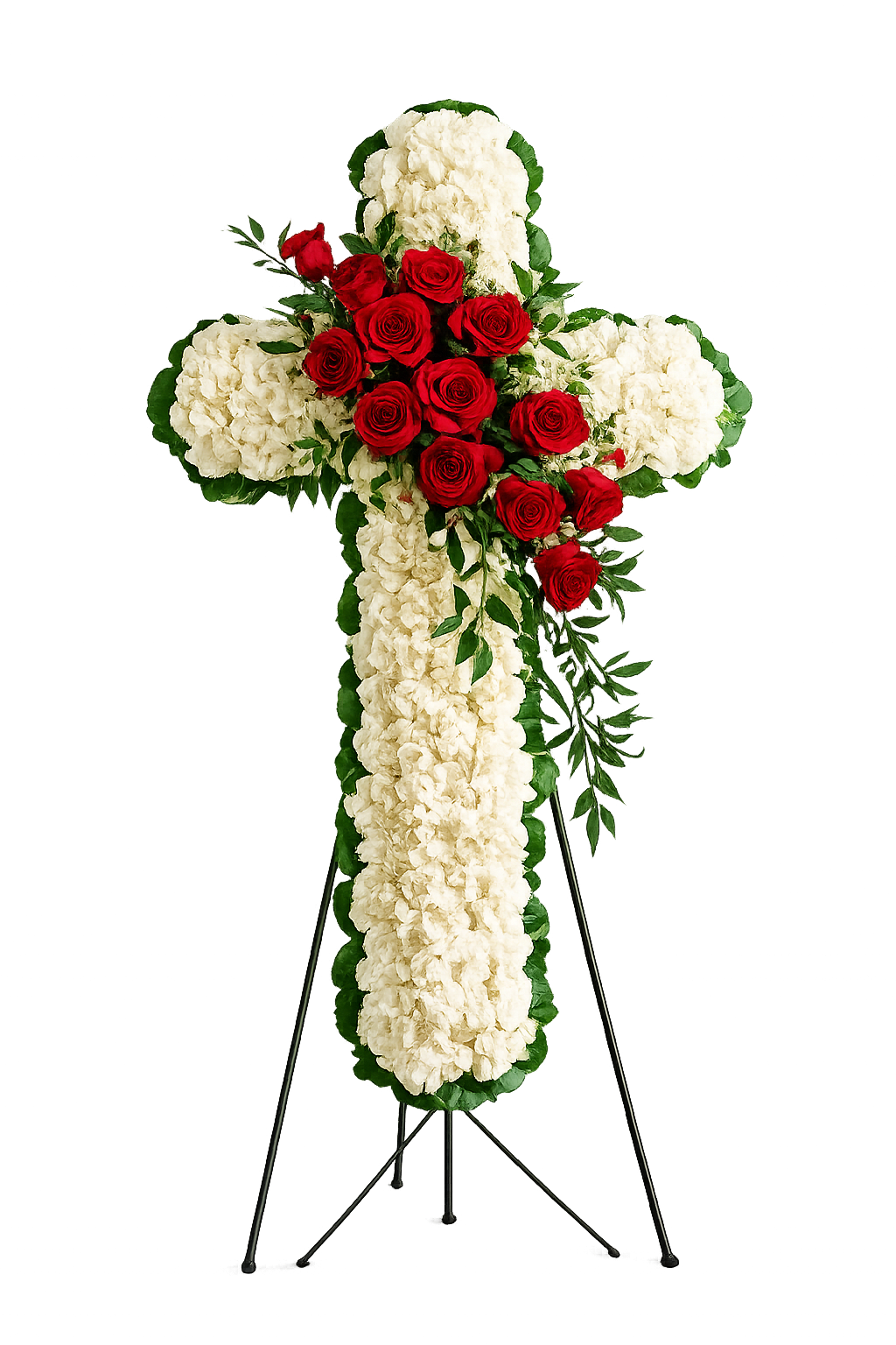 Floral Cross Easel