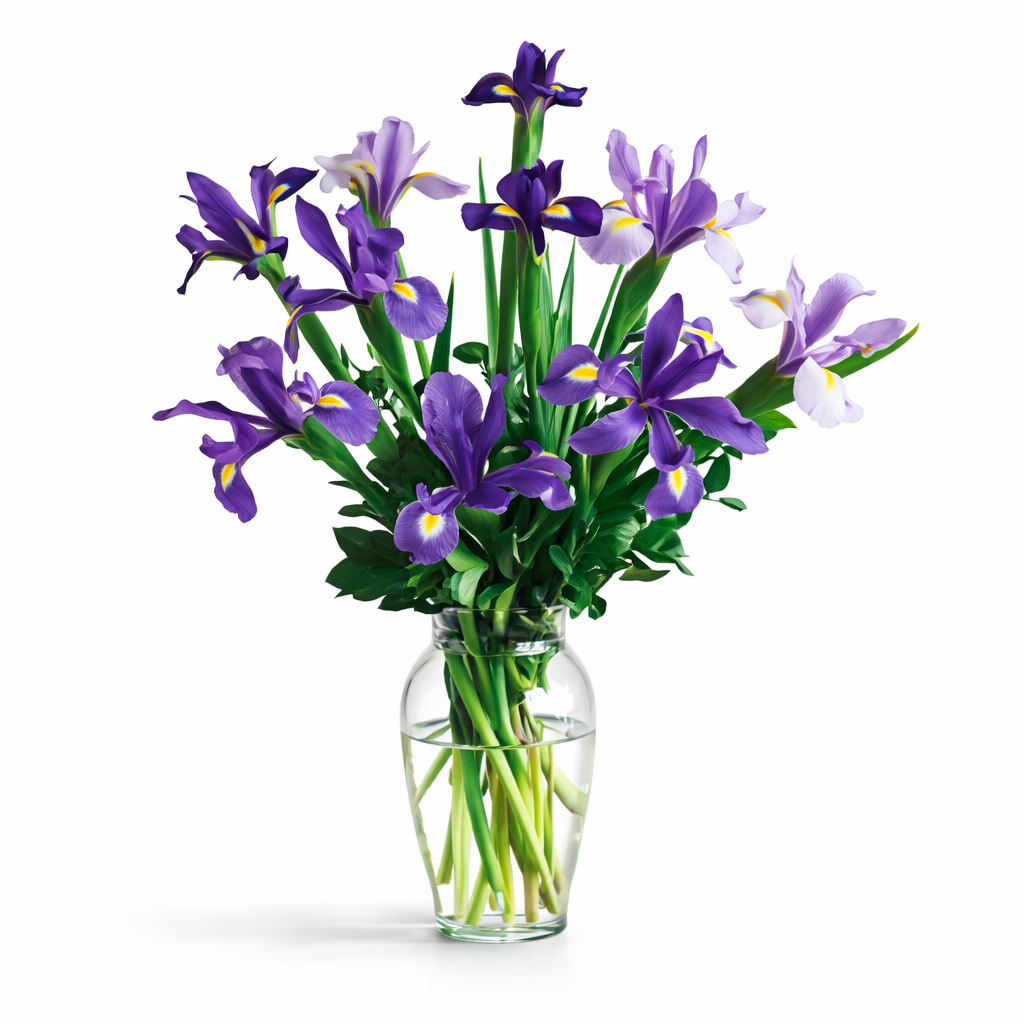 Iris Bouquet in a Vase