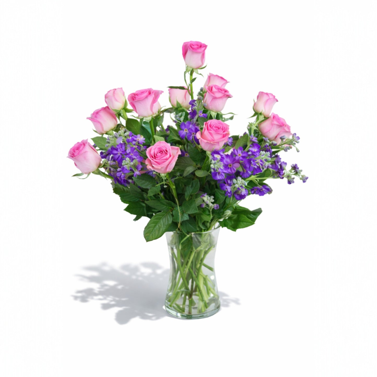 Pink Roses and Stock