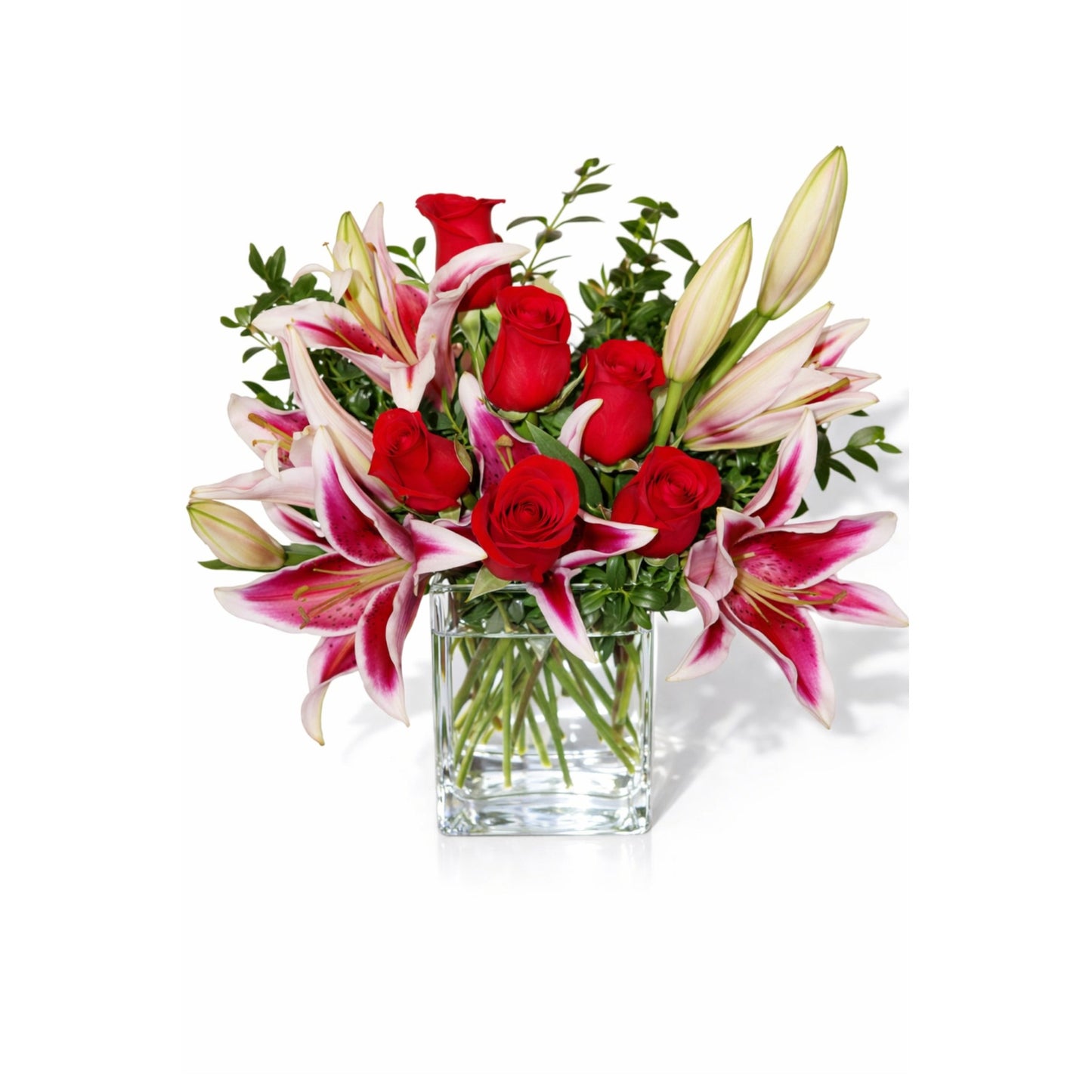 Red Roses and Stargazers