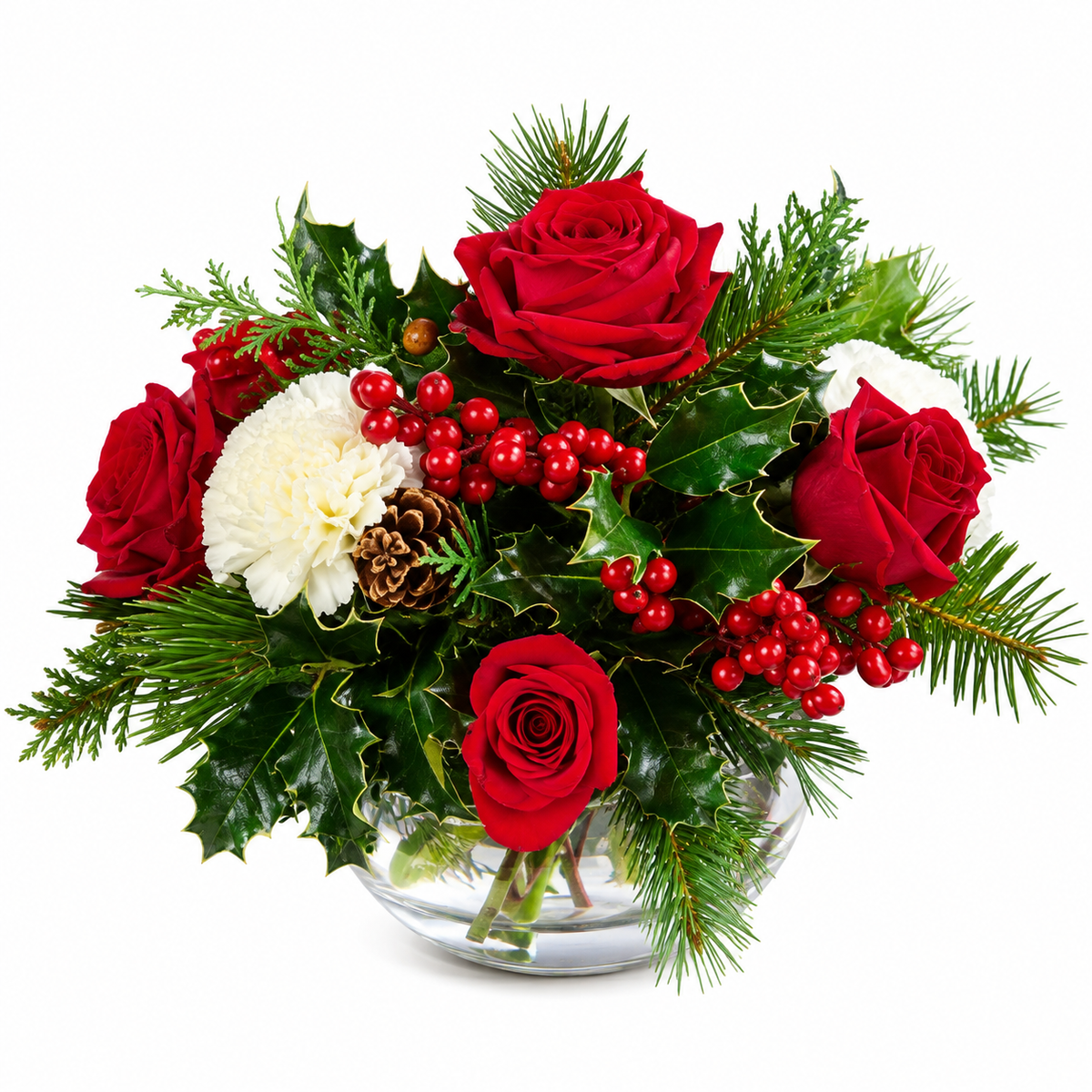 Roses and Carnations Merry Bowl