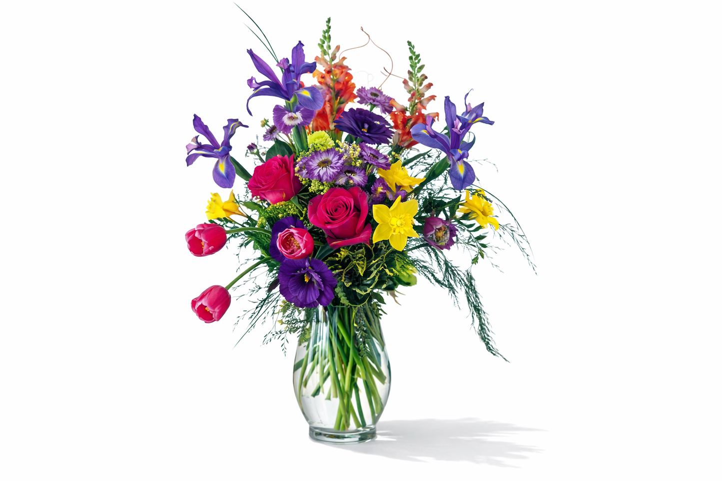 Spring Vase with Roses