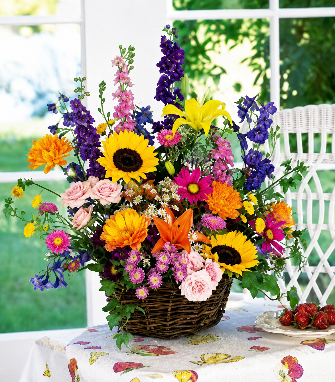 Summer Flower Basket