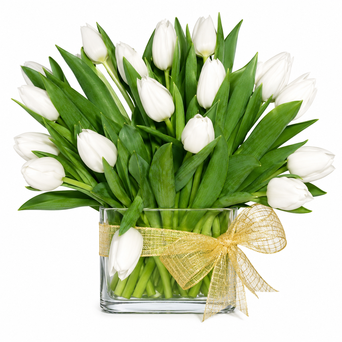 White Holiday Tulip Bouquet