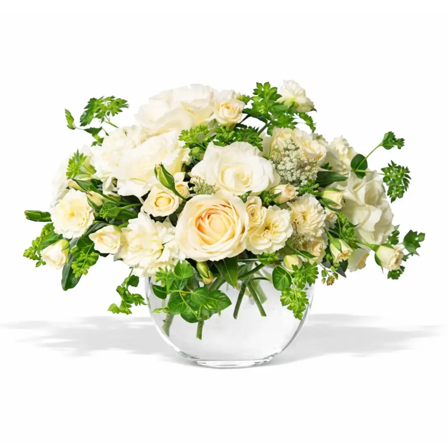 White Roses and Carnations
