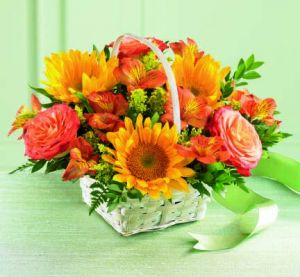 Happy Blooms Basket