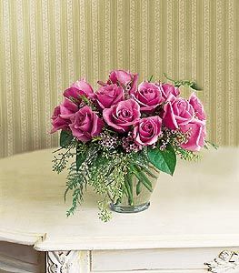 Euro Mounded Lavender Roses