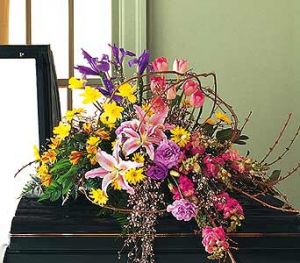 Mixed Half-Couch Casket Spray