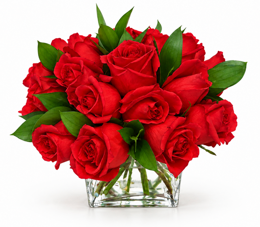 Two Dozen Red Rose Cube Special