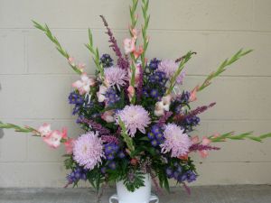 Lavander Floral Basket
