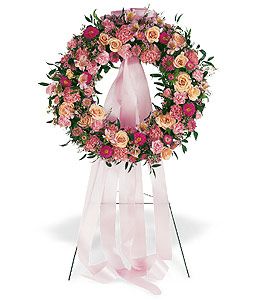 Mixed Pink Wreath
