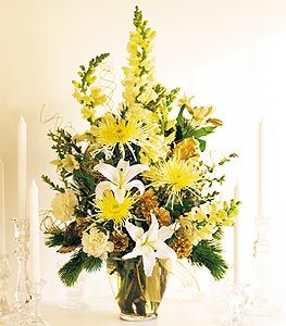 White and Gold Arrangement