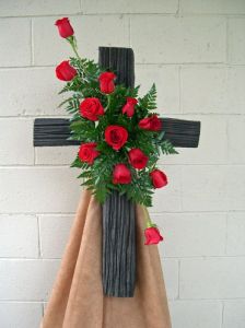 Old Rugged Cross and Roses