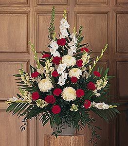 Red and White Arrangement