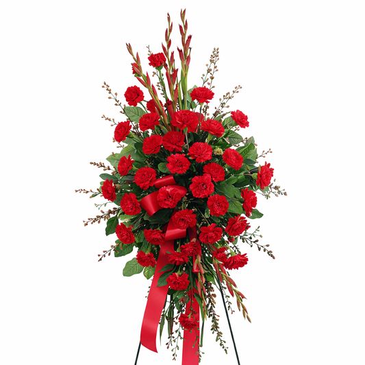 All Red Standing Spray