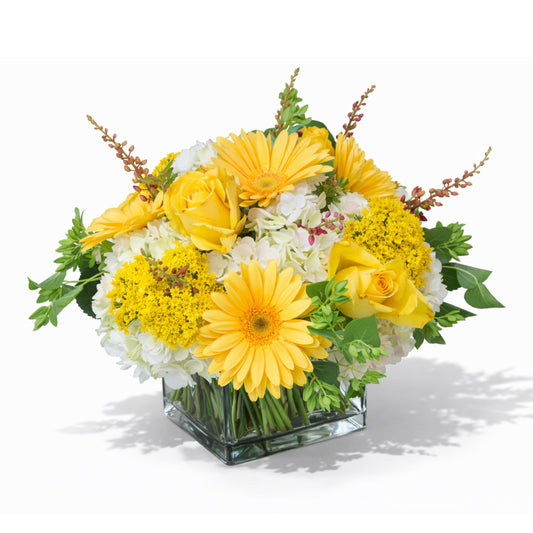 Cube Vase of Flowers