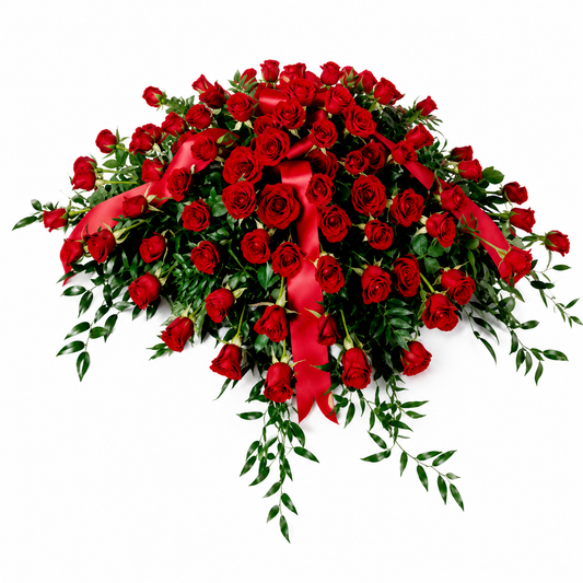 Dearly Departed Casket Spray