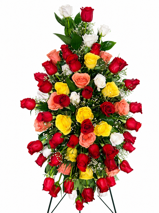 Easel Spray 75 Roses