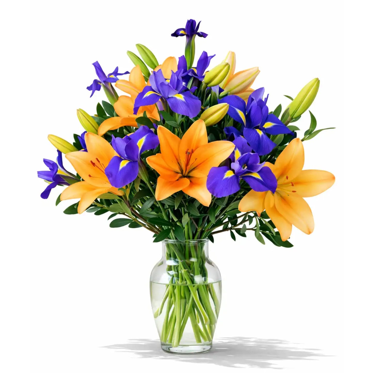 Iris and Lily Vase