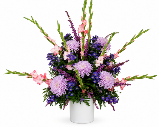 Lavander Floral Basket