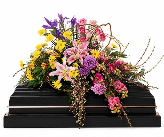 Mixed Half-Couch Casket Spray