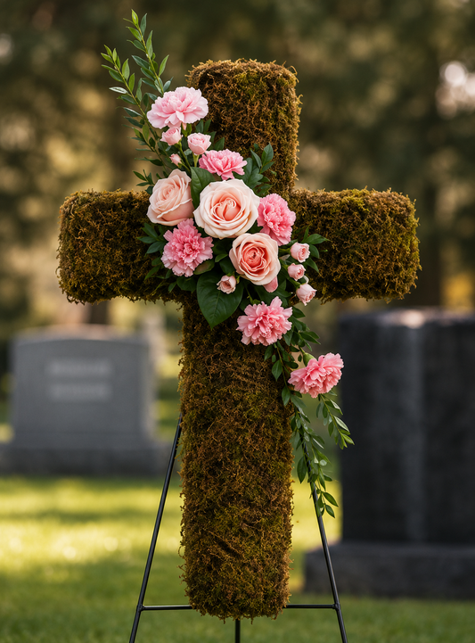 Moss Cross with Cluster
