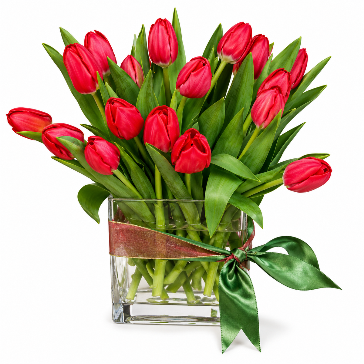 Red Holiday Tulip Bouquet