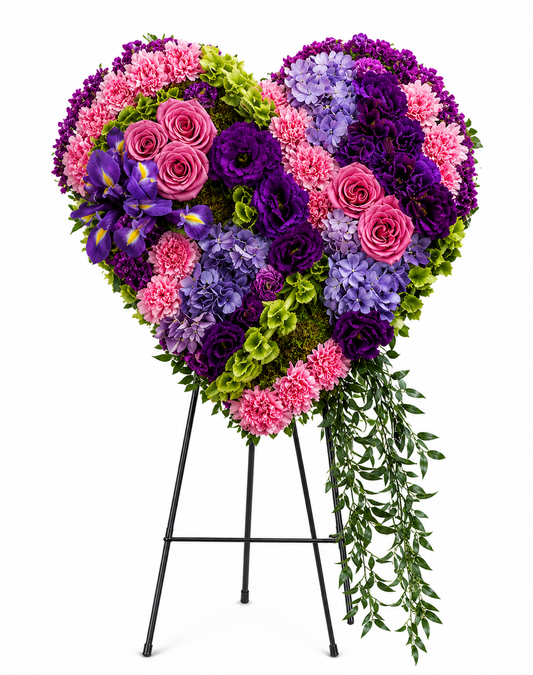 Solid Heart of Flowers
