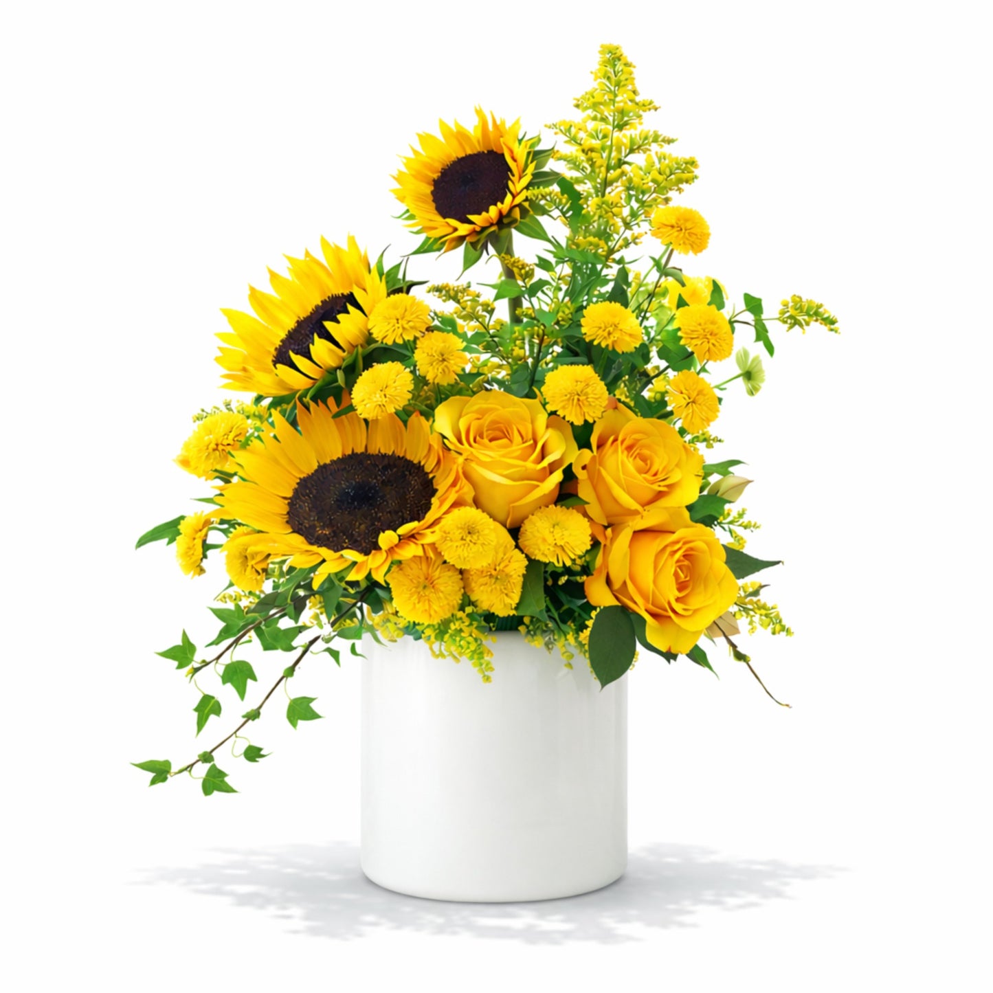 Sunflowers in a Cachepot