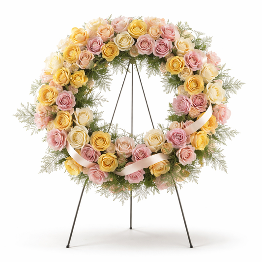 Vibrant Sympathy Wreath