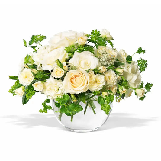 White Roses and Carnations