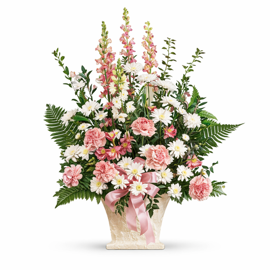 White and Pink Arrangement