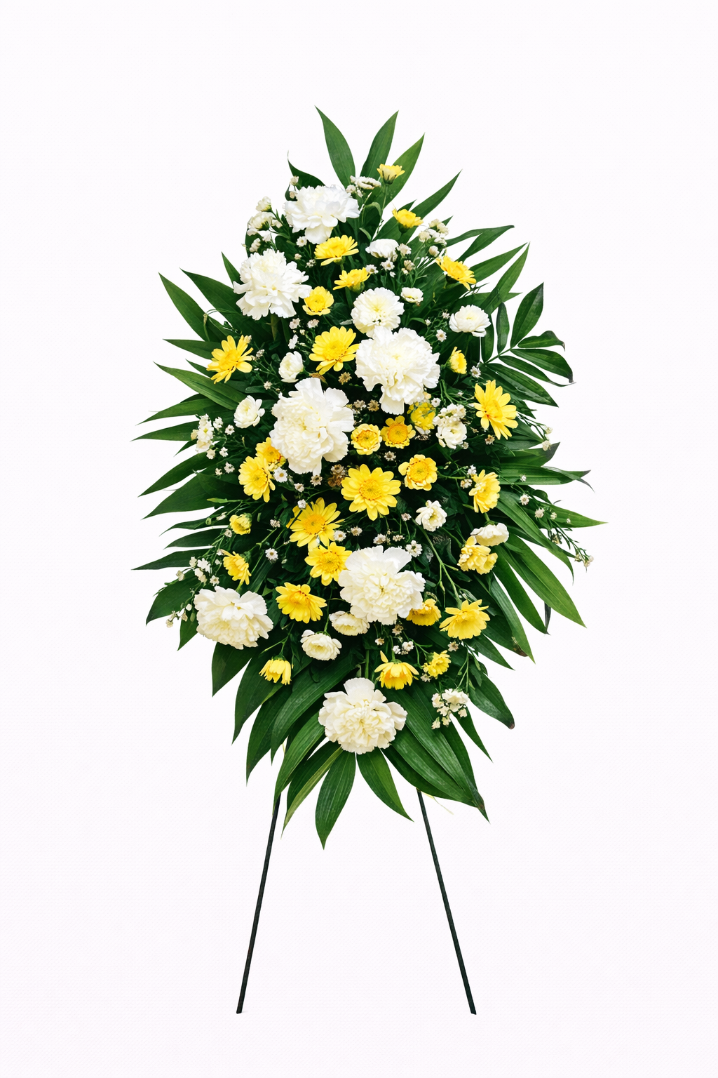 Yellow and White Standing Spray