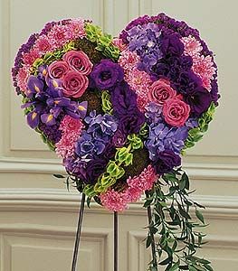 Solid Heart of Flowers