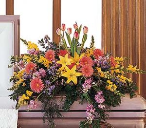 Half-Couch Casket Spray