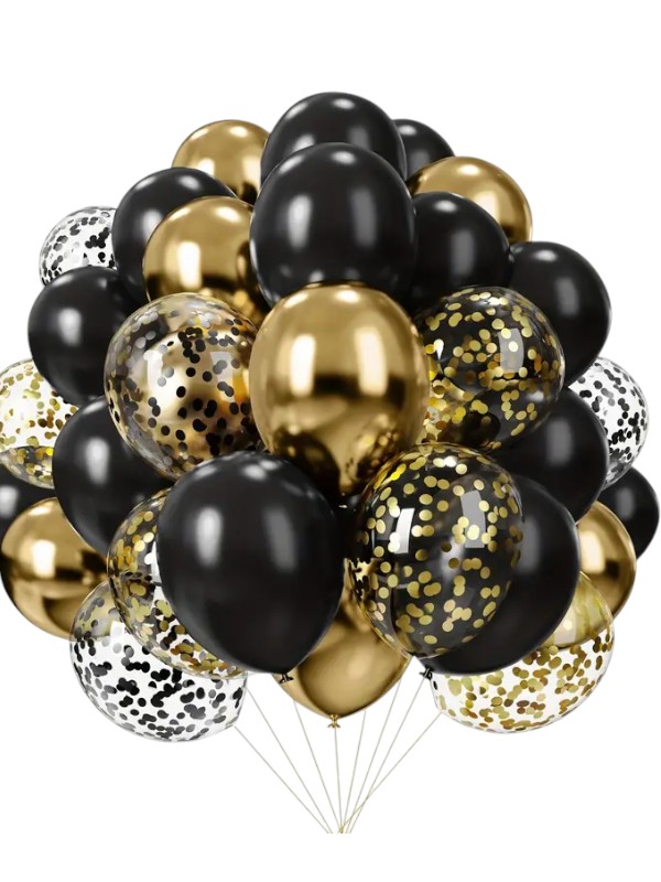 Gold confetti balloon sales